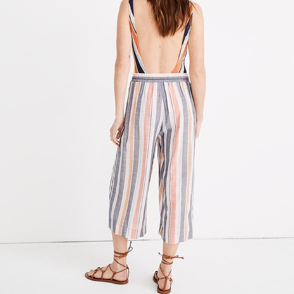 Madewell Cover-Up Crop Pants in Towel Stripe - Picture 10 of 13
